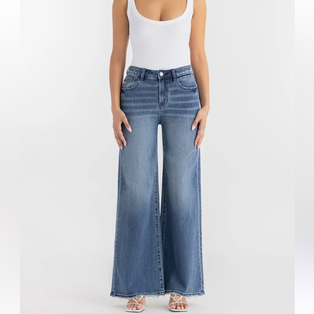 Miss Me Flare Jeans in Classic Blue